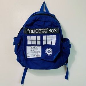 Doctor Who Blue Backpack